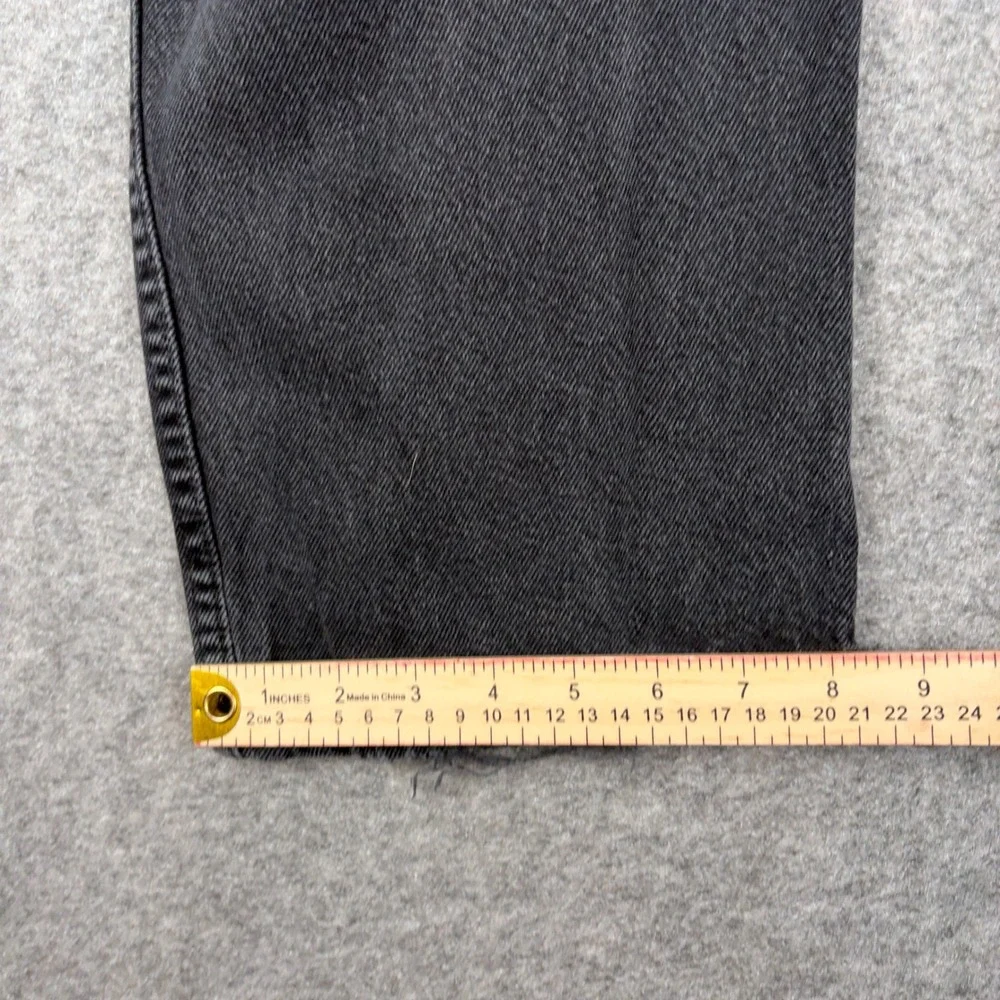 Rustler Jeans Mens 38x29 Black Denim Faded Straight Leg Workwear‎ Regular Fit
